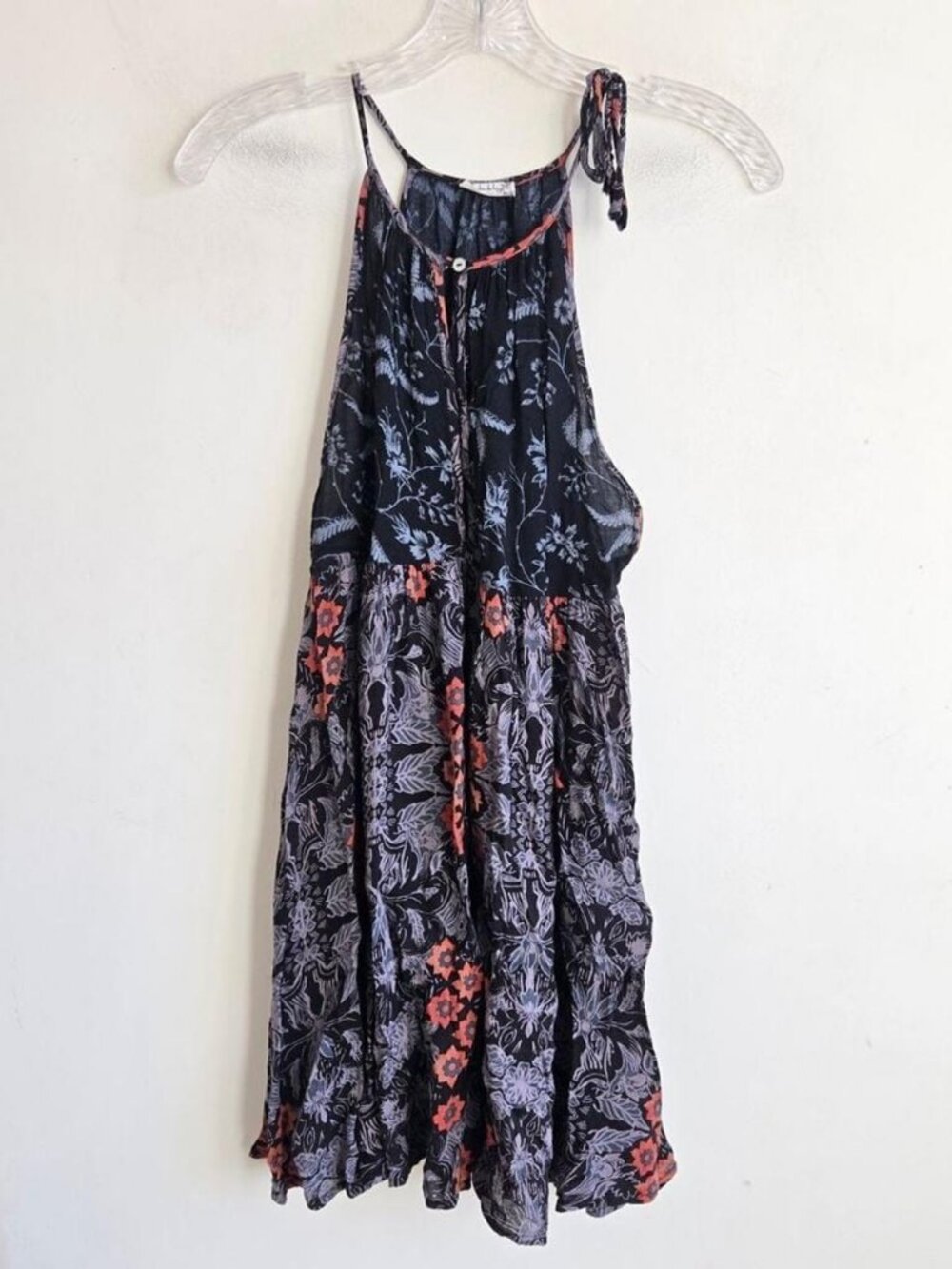 Floral Mini Dress Orange
